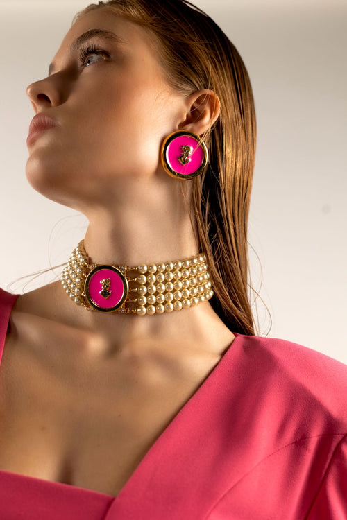 Jisele earrings in pink